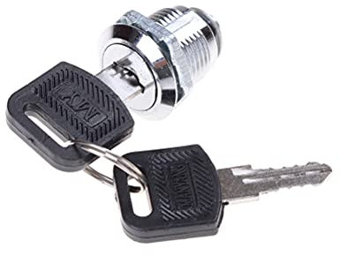 1 x Zylinderschloss für Tür, Schrank, Briefkasten, Schublade, Schrank, Schließfach, Sicherheits-Möbelschloss mit Kunststoffschlüsseln, Hardware (20 mm)