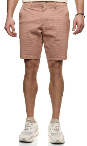 Indicode Herren INLubin Chino Shorts Stoffhose Bermuda mit 4 Taschen | Bequeme Chino Shorts mit 4 Taschen und angenehmer Passform, kurze Hose, Herrenshorts, Bermudas, Sommerhose für Männer