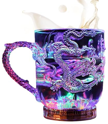 Bright LED Tumblers - Water Activated Acrylic Cups, Colorful Glow in the Dark Cups, Decorative Tumblers with Colour Changing Effect, Luminous Glasses for Night Events, Tazz