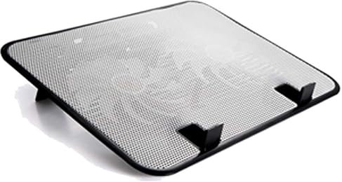 Enfriador para portátil de 14 pulgadas, 5 V, doble ventilador, USB, almohadilla de refrigeración externa para laptop, soporte delgado, ventiladores silenciosos de panel de metal de alta velocidad
