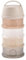 BÉABA, Boite doseuse de Lait en Poudre Empilable, 100% Hermétique, 4 Compartiments, Made in France, Grande contenance, Usage Evolutif, Facile à transporter, Translucide Argile