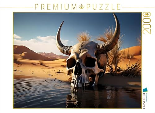 CALVENDO Puzzle Der Wächter am Wasserloch | 2000 Teile Lege-Größe 90 x 67 cm Foto-Puzzle für glückliche Stunden