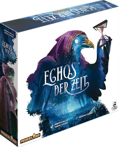 Feuerland: Echos der Zeit - Kennerspiel für 2-4 Personen ab 12 Jahre | Gesellschaftsspiel, Aufbauspiel, Engine Builder, Zeit als Währung, mit innovativem Zeitflussmechanismus