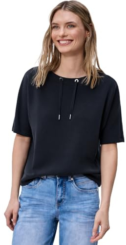 Damen Dropped Shoulder Shirt im Silk-Look