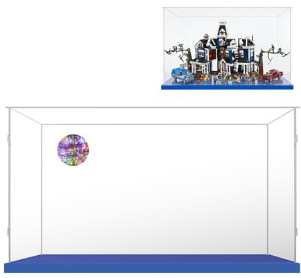 AAABOX 55x25x35 Acryl Vitrine für Lego 11370 Stranger Things Das Creel Hau