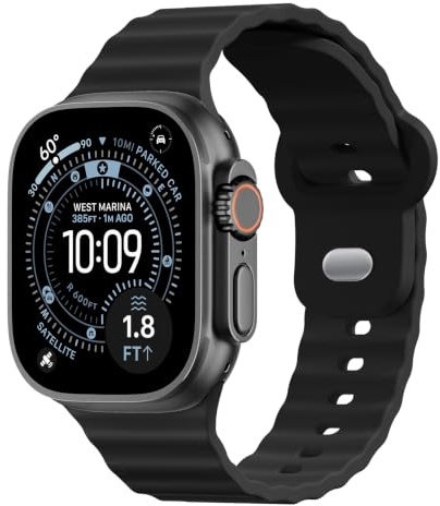Cinturini Orologio Sport per Cinturino Apple Watch 40mm 42mm 41mm 38mm 44mm 46mm 45mm iWatch Band Donna Uomo,Silicone Strap per Bracciale Apple Watch Series 11 10 9 8 7 6 5 4 3 SE/3/2 Ultra/3/2 49mm