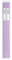 Clairefontaine 95409C - Packung mit 8 Bogen Seidenpapier, 18g, 50x75cm, ideal für Deko und Bastelaktivitäten, Flieder, 1 Stück