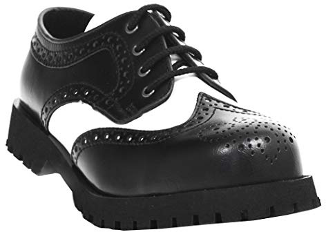 Boots & Braces - 4-hole - Budapest - black/white. Multicolour Size: 8 UK