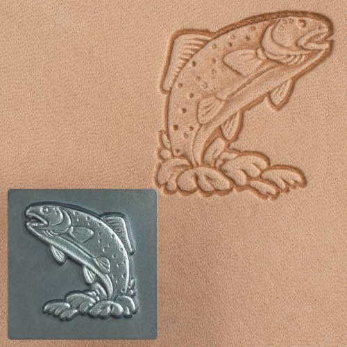 Tandy Leather 3D-Lederstempelwerkzeug - Rechteckig - Gummiabdruck - Stempel - Leder