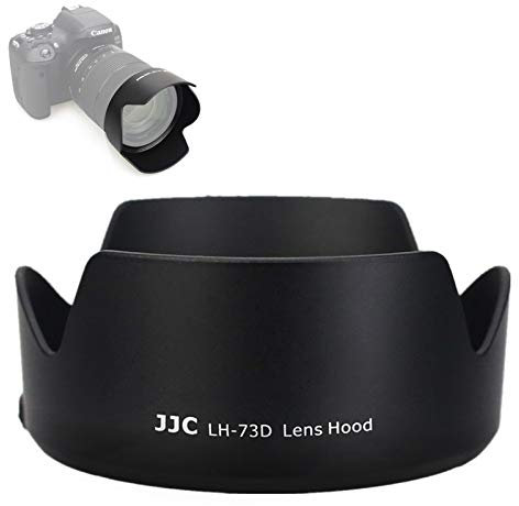 JJC LH-73D Reversible Objektivhaube Schirm für Canon EF-S 18-135mm F/3.5-5.6 IS USM Lens Replaces Canon EW-73D
