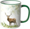 WANDKINGS Tasse, Motiv 'Majestätischer Hirsch 1' - GRÜN, Porzellan, Tasse, 0,3 l