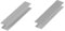 HOLZBRINK Verbinder Sockelblende Sockelleiste für Einbauküche 100mm Höhe ALUMINIUM Satin - HBK10