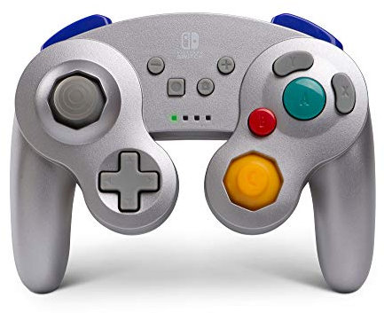 PowerA Kabelloser Controller für Nintendo Switch - GameCube-Stil silber