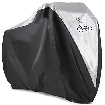 KOKOMALL Bike Cover for 1 Bike Waterproof Outdoor Indoor Bicycle Covers for Outside Storage Dustproof UV Protection