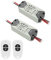 eMylo Interruptor de relé inalámbrico inteligente RF 220V Interruptor de control remoto de 2 canales 90-250V Interruptor de relé de RF Automatización del hogar 433 MHz con dos transmisores 2 paquete