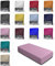 one-home Jersey Spannbettlaken Spannbetttuch Bettlaken weich 100% Baumwolle Rundumgummi, Maße:90-100 x 200 cm, Farbe:Rosa