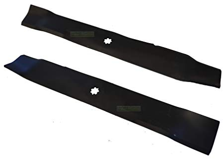 Lot de 2 lames de tondeuse 54 cm pour John Deere AM140973 AM137330 X300, X304, X320