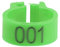 OKAT Taubenbeinbänder, 100PCS Taubenringe, für Brieftaube for(Green, 12)