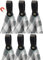 Brute Strength - Magnetischer Geschirrtuch-Handtuchhalter Leder - Schwarz - 6 Stück - für Küche – Küchentuchhalter - Haken für Geschirrtücher