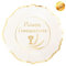 Piatti Carta Prima Comunione Ø 27 cm Pezzi 8 con scritta Oro