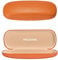 molshine MOLSHIEN Brillenetui aus Hartschalen Leder,tragbares Brillentasche für Männer,Frauen,Mädchen,Reisen,Studium,Arbeit-(Orange)