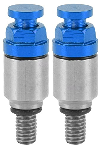 Akozon Powersports Vorderradgabeln, 2 Stück M5x0,8 Aluminiumlegierung Gabel Air Bleeder Druckentlastungsventil Ersatzventile, Gabel für Universal Fit CRF150R CR125R CR250R CRF250R Lila(Blau)