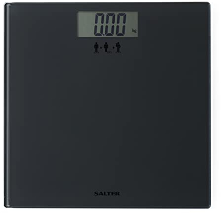Salter Personenwaage mit Tara-Funktion, Badezimmerwaage mit LCD-Display, Ideal für Babywaage, Einfaches Ablesen, Präzise Messungen, Körpergewicht, Gesundheitswaage, Für die Familie, Max.180 kg