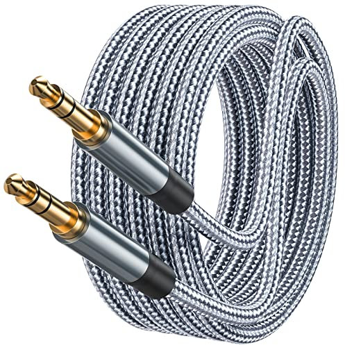 Txtcu 3.5mm Aux Cable 8m, Auxiliary Audio Cable Braided Stereo Mini Jack Male to Male Headphone Cord Auxiliary Aux Audio Cable for Headphones, iPods, iPhones, iPads, Home/Car Stereos,MP5 Player