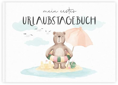 Reisetagebuch für Kinder – Mein erstes Urlaubstagebuch, Geschenkidee für Mädchen oder Junge, Urlaubs-Erinnerungsalbum, Travel Journal