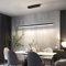 LED Pendelleuchte Schwarz Esstisch Esszimmer Lampen Hängelampe Dimmbar mit Fernbedienung Hängeleuchte Modern Wohnzimmer Küche Hängend Decke Lampe Büro Bar Vintage Hänge Pendellampe