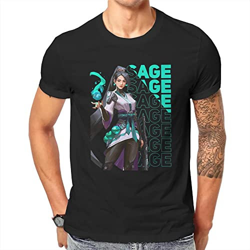 VALORANT Game Sage T Shirt Fashion Tshirt Large O-Neck Men Clothing Black 3XL