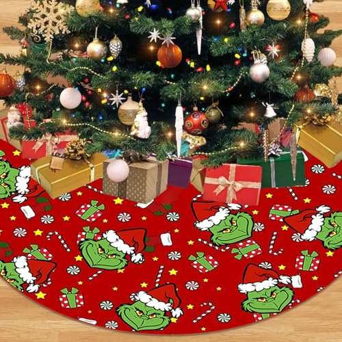 Weihnachtsbaumrock, Weihnachtsbaum Röcke für Urlaub Party, Baum Rock für Weihnachtsbaum-Dekorationen, Weihnachtsbaum Decke für Heimdekoration für Weihnachtsfeier (122cm)