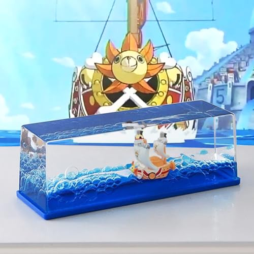 Tuzsocr Bouteille de Derive Fluide Bateau, Modèle Fluide de Bateau en Acrylique, Soulagement du Stress, Ship insubmersible pour Ornement de Bureau de décoration (Style 5)