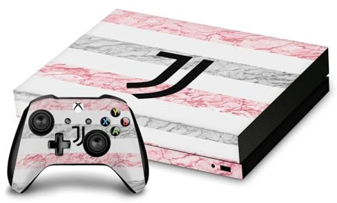 Head Case Designs Licenza Ufficiale Juventus Football Club Away 2023/24 Kit Partita Vinile Sticker Gaming Pelle Adesivo Compatibile con Xbox One X Console And Controller Bundle