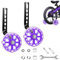 Stützräder Kinderfahrrad,Fahrrad Stützräder für Kinder Hilfsräder Kinderfahrräder mit Verstellbarem Fahrradstabilisator Kit,Glitzerndes Rad,für 12,14,16,18,20 Zoll Kinder Singlespeed Fahrrad Violett