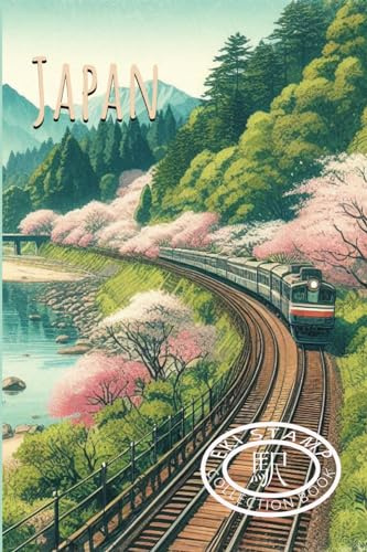 Japan Travel Stamp Book 4 x 6: Japan Eki Stamp Collection Notebook and Travel Journal, 120 pages