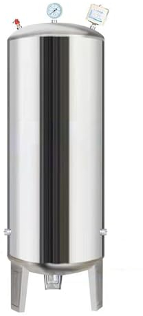 Tanque de PresióN de Pozo Tanque De Almacenamiento De Agua A Presión 60L-300L, Depósitos A Presión De Acero Inoxidable Para Bombas De Pozo, Contenedores Verticales De Agua Potable(160L/42.3Gal-50X95cm