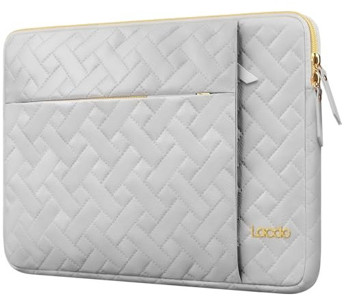 Lacdo Funda Protectora para Portátiles para Lenovo IdeaPad/ThinkPad 15, HP Pavilion 15, ASUS TUF Gaming/ZenBook 15, Acer Aspire 5 3, Samsung DELL Chromebook Bolsa Funda Blanda, Gris Espacial