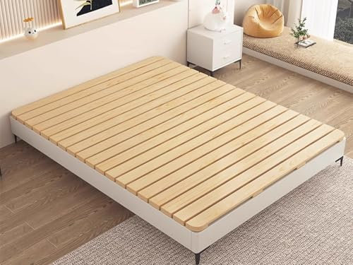 ZAQYCM lattenrost Bunkie-Board Aus Holzlatten Für Einzel/Doppel/Queensize/Kingsize Betten, Aufrollbares Faltbares Bettbrett Als Ersatz Für Schlafsaalbett/Hochbett/Wohnmobilbett(WxL 120x190cm)