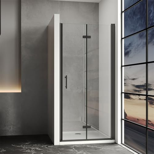 IMPTS Duschtür 90x195 cm Falttür Nische Nischentür Dusche