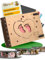 Personalisiertes Kinderalbum zum Selbstgestalten und Einkleben I Fotoalbum aus Holz mit Ledercover I Mit Wunschdaten und Name in Kinderfüße Design I Fotobuch als Geschenk zum 1. Geburtstag oder Geburt