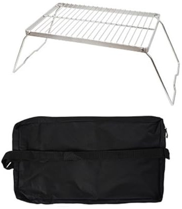 bnsggl Edelstahl Grillrost Grilltisch Campingtisch Klappbarer Campingtisch Outdoor Klapptisch Grilltisch
