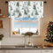 WeeQil Küchen Scheibengardinen Weihnachten Kurz Küche Modern Blickdicht Landhausstil Höhe 60 45 cm Hoch für kleine Fenster Küchenfenster Bistrogardine mit Motiv Weihnachtsbaum HxB 60x140cm