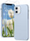 PuyaTeya 3 in 1 Hülle für iPhone 11, mit 2 Stück 9H Panzerglas Premium Liquid Silikon Hülle, mit 4-Layer stoßfeste abriebfestes, Soft Mikrofaserfutter Kratzfes Schutzhülle für iPhone 11(Azurblau)