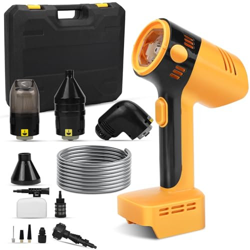 4-In-1 Akku Hochdruckreiniger & Kompressor & Staubsauger & Gebläse Kompatibel mit Makita 18V LXT Batterie(Ohne Akku), 200W Bürstenlosem Motor, 23000RPM, 30Bar/435PSI