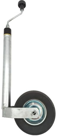 HGW Stützrad für Wohnwagen mit Waage | Ø 48mm | Stützlastanzeige | 150 kg | 220 * 65mm Deichselrad | Anhänger