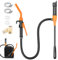 Pompe à batterie portable - Pompe à carburant multifonction à piles - Pompe à siphon électrique pour transvaser l'essence, le diesel, l'eau, le carburant, jusqu'à 9 litres par minute