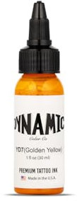DYNAMIC - Tinta Para Tatuaje Color Golden yellow 1oz (30ml)