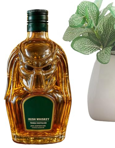 Baoqifong Botella De Whisky | Decantador De 300ml - Tapa Hermética Recipiente Vacío Para Bebidas Vino Reuniones Exposición Comercial