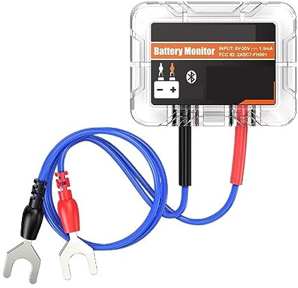 Wireless 12V Battery Monitor Car Battery Health Monitoring Battery Tester Abnormal Alarm Support Max 4 Cars Monitor